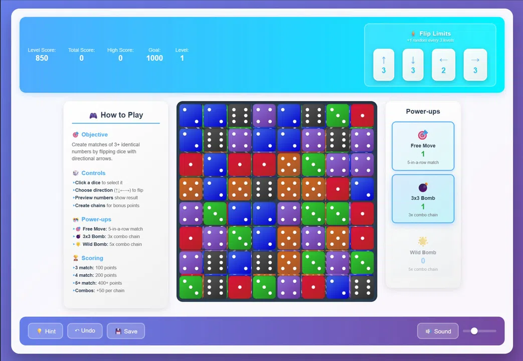 Flip Dice Screenshot 1