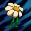 Walking flower icon