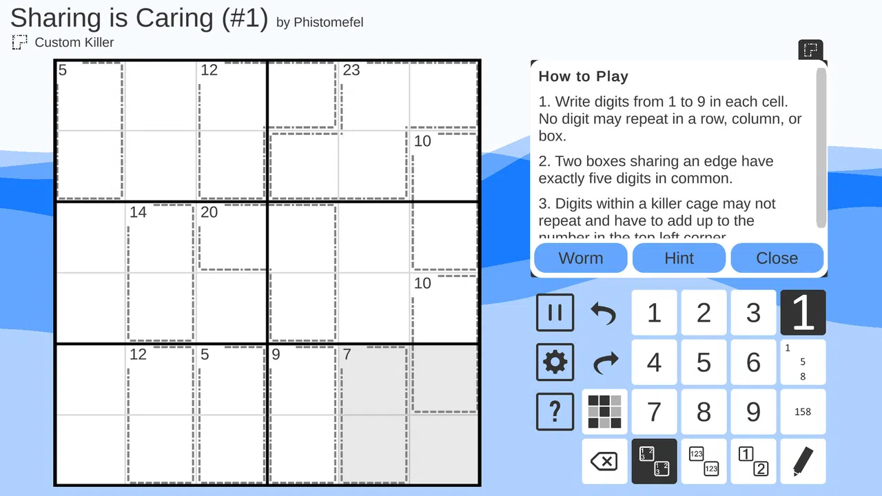 Cracking the Cryptic - The Sudoku Worm of Phistomefel Screenshot 0