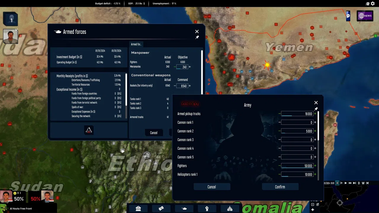 God'n Spy Add-on for Geo-Political Simulator 2026 Edition Screenshot 3