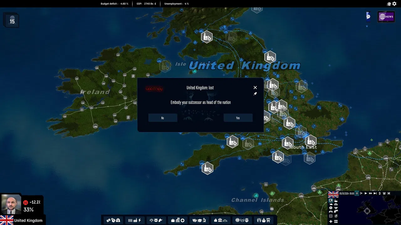 God'n Spy Add-on for Geo-Political Simulator 2026 Edition Screenshot 2