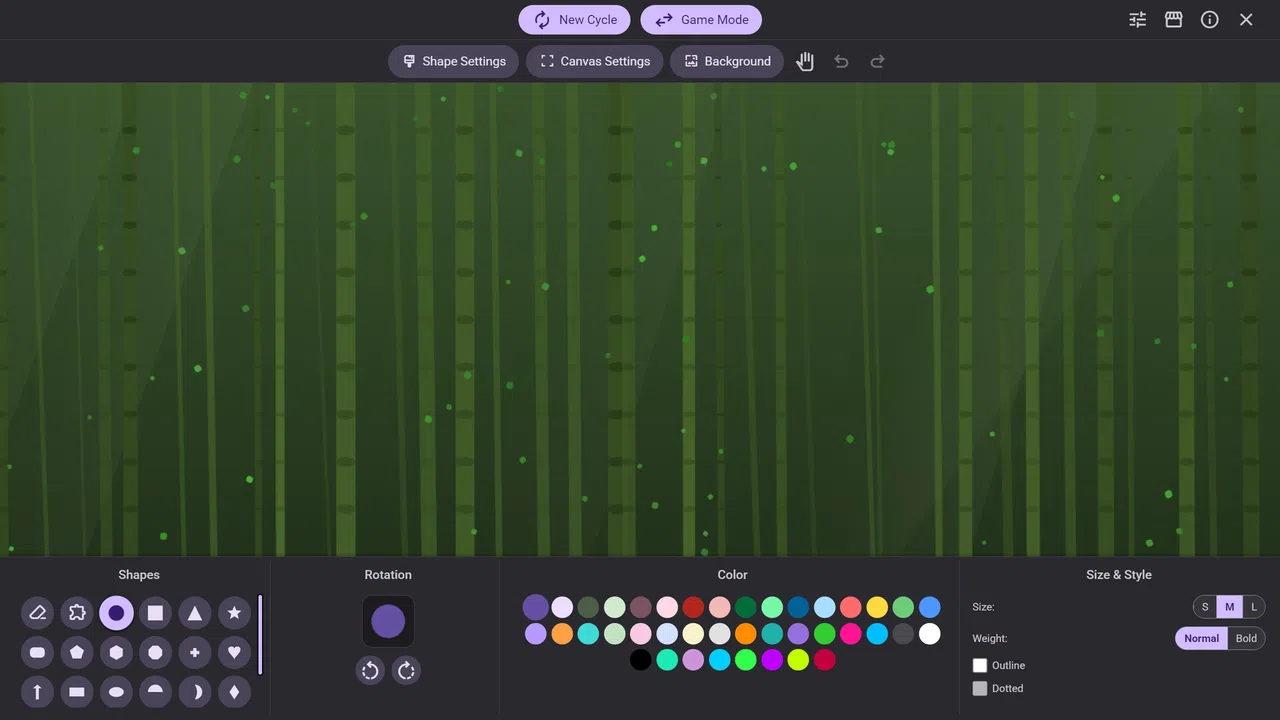 Shapeweaver - Nature & Serenity Background Pack DLC Screenshot 0