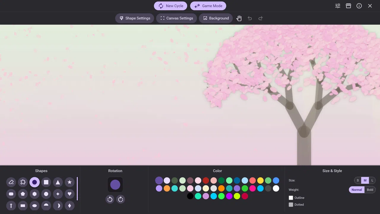 Shapeweaver - Nature & Serenity Background Pack DLC Screenshot 6