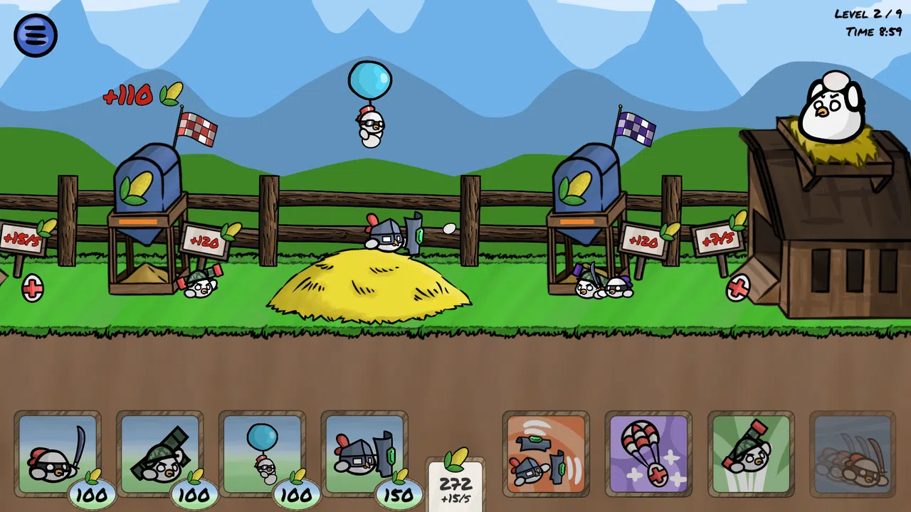 Hungry Chicks - Battle Farm Screenshot 0