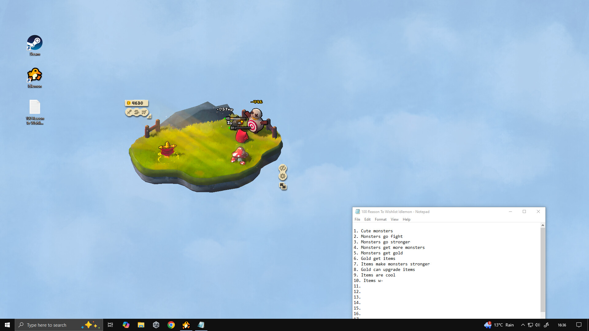 Idlemon Screenshot 0