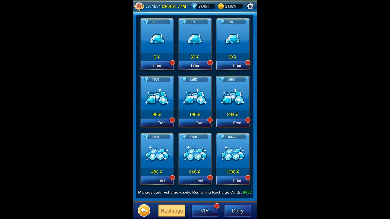 Unlimited Top - up Screenshot 0