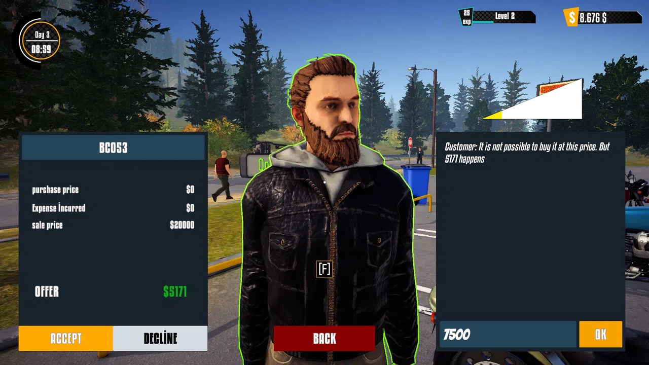 Motorcycle For Sale Simulator Demo Screenshot 2