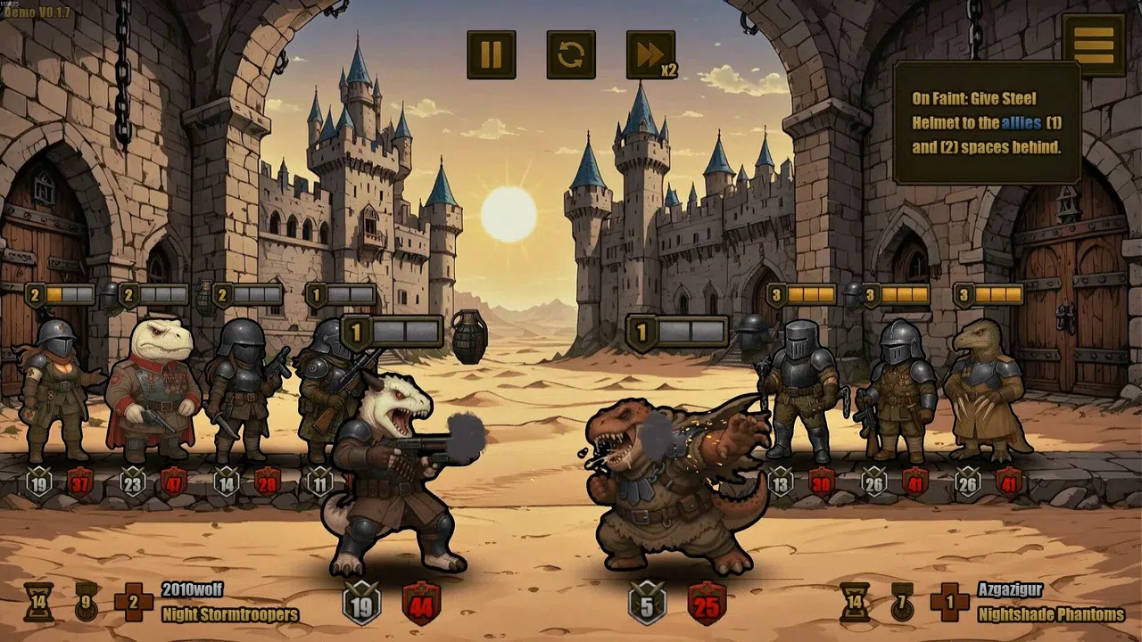 Auto Jurassic Knights Demo Screenshot 0