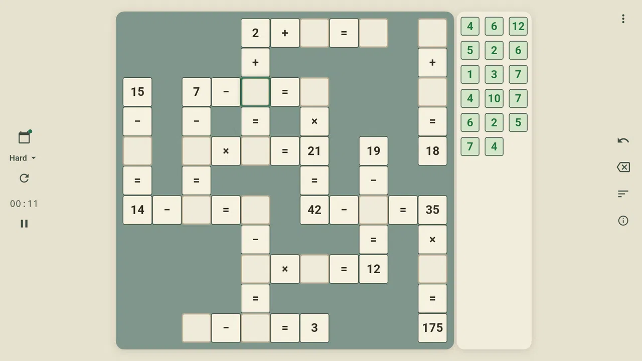 Cross Math - Logic Number Puzzle Screenshot 1