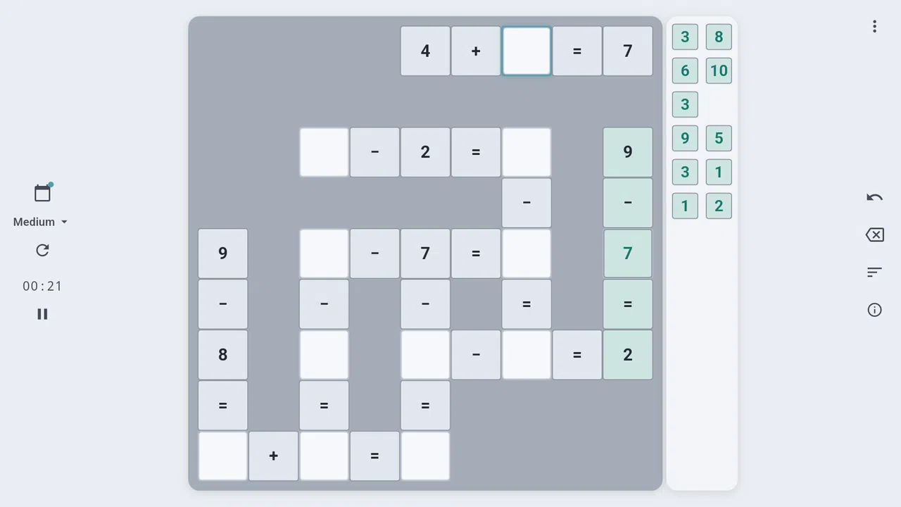 Cross Math - Logic Number Puzzle Screenshot 2