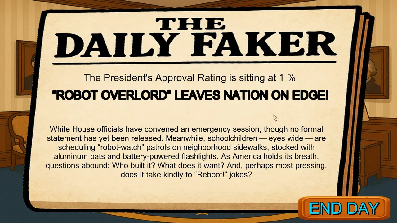 FAFO Executive Order Simulator Screenshot 2