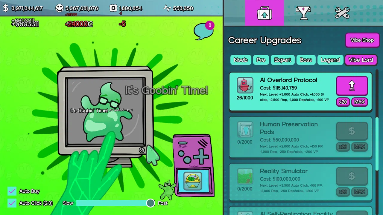Vibe Clicker - Supporter Pack Screenshot 0