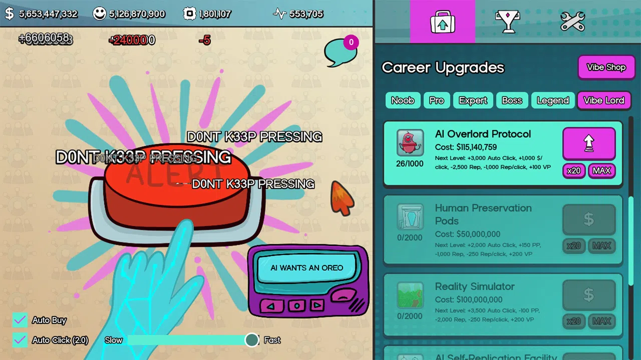 Vibe Clicker - Supporter Pack Screenshot 3