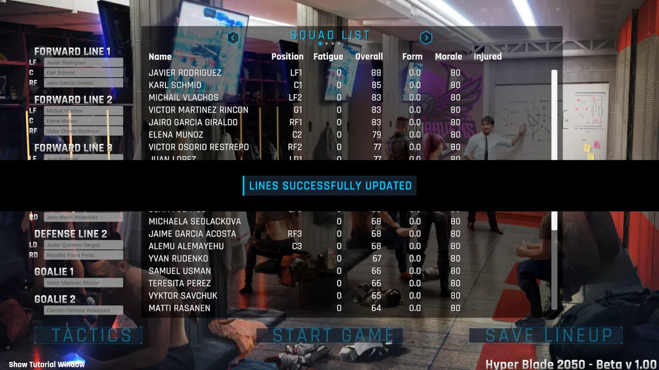 HyperBlade 2050 - Dystopian Sports Manager Demo Screenshot 1