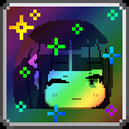 Rainbow-crossing path icon