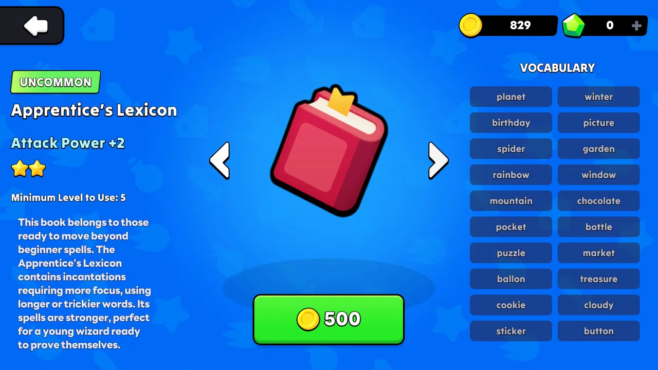 Wordcaster - 2,000 Gem Screenshot 2