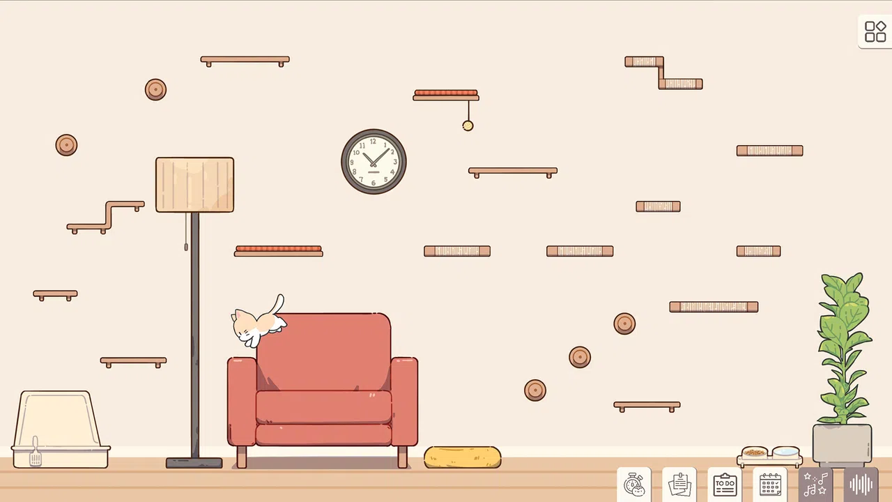 Meow Time: cozy cat room Screenshot 0
