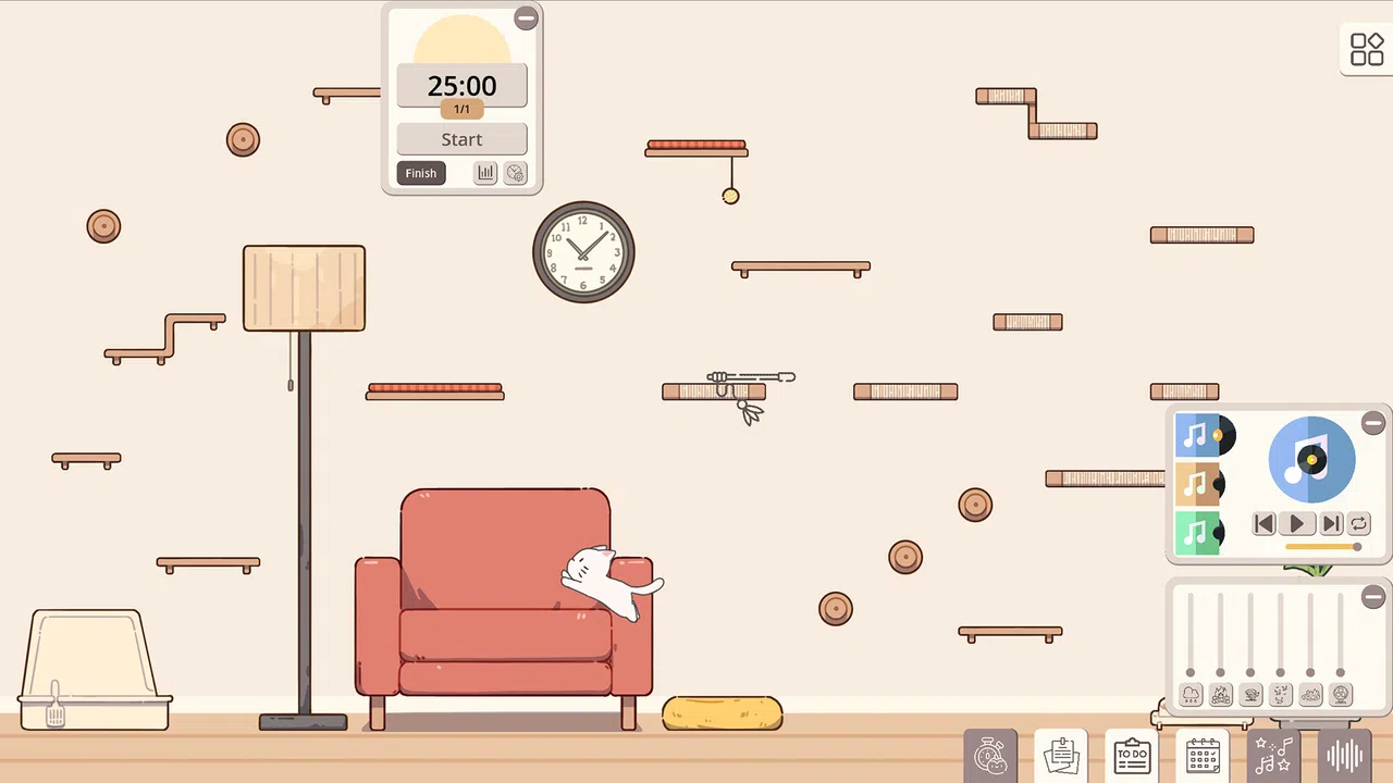 Meow Time: cozy cat room Screenshot 3