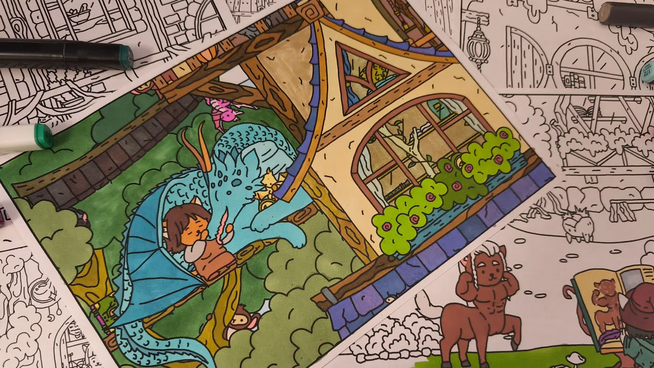 FIND ALL 9: Fantasy - Coloring Book Screenshot 6