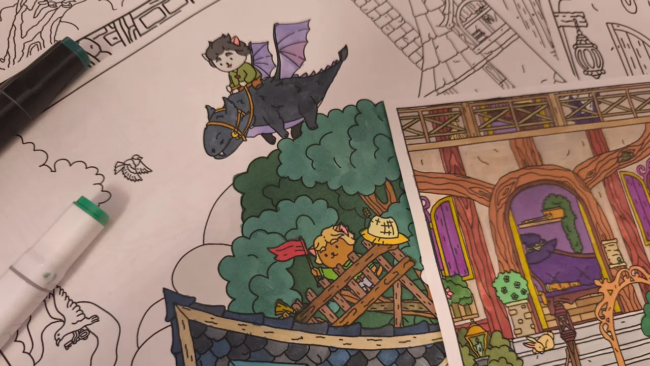 FIND ALL 9: Fantasy - Coloring Book Screenshot 1