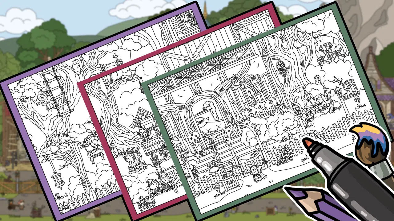 FIND ALL 9: Fantasy - Coloring Book Screenshot 4