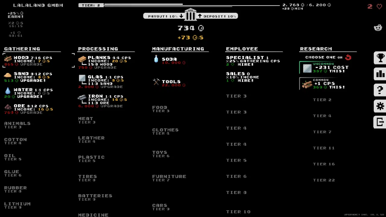 Upgrade! Inc. Screenshot 1