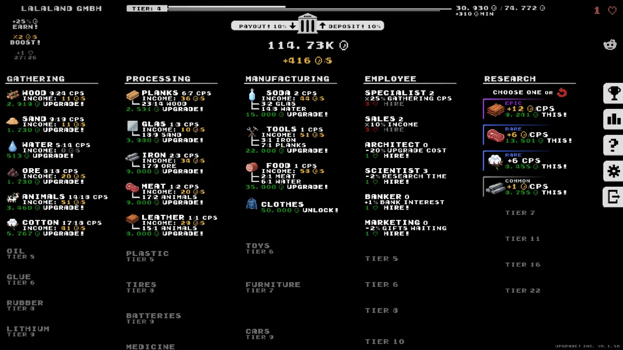 Upgrade! Inc. Screenshot 2
