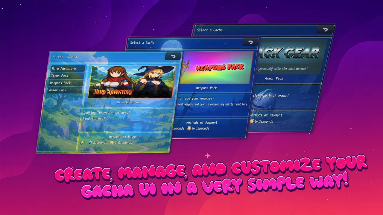 RPG Maker MZ - UNDERMAX - Easy Gacha System Plugin Screenshot 0