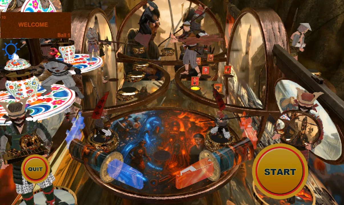 Samurai Battle Royale Pinball Screenshot 0