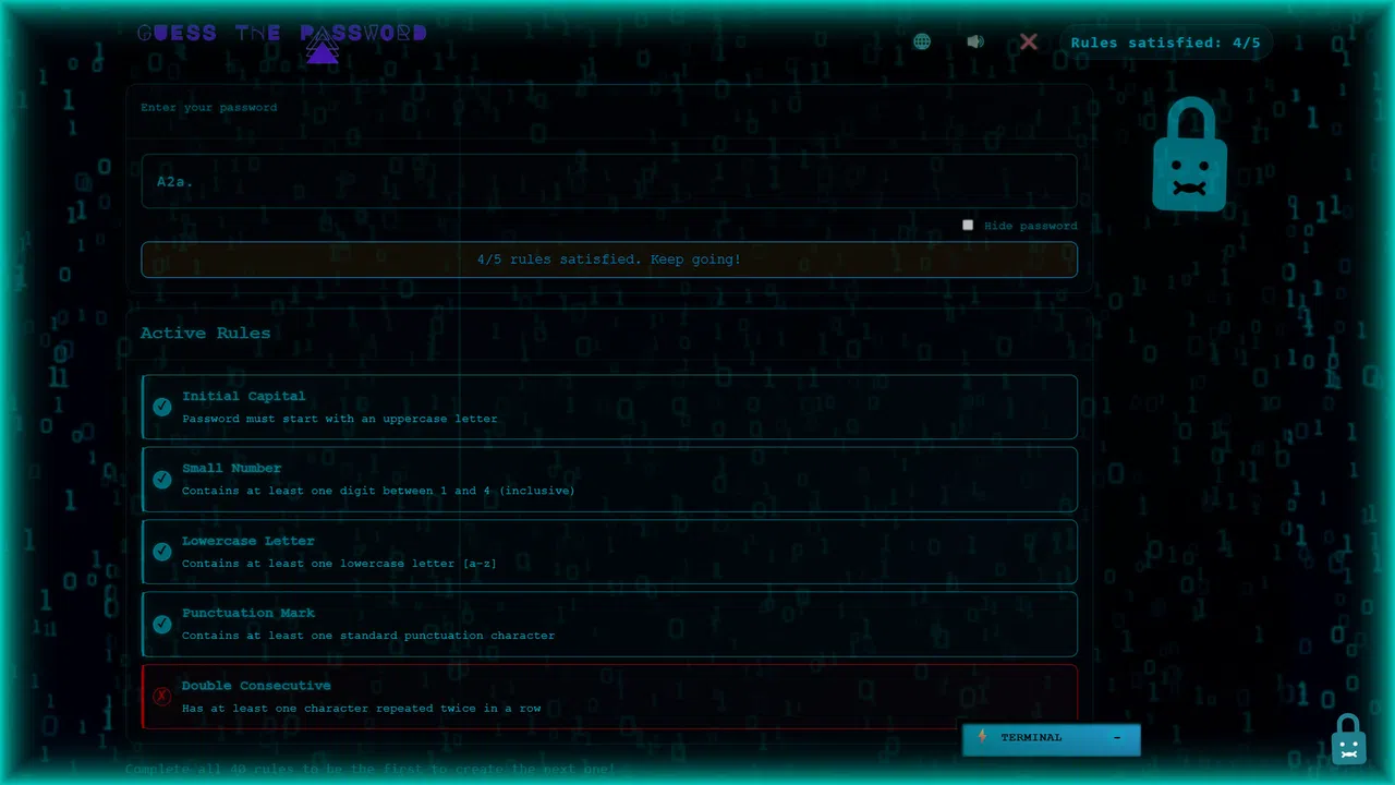 Guess The Password Screenshot 0