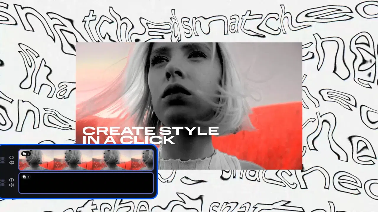 Movavi Video Editor 2026 - Text Projection Overlay Pack Screenshot 1