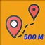 You crushed 500 meters. icon