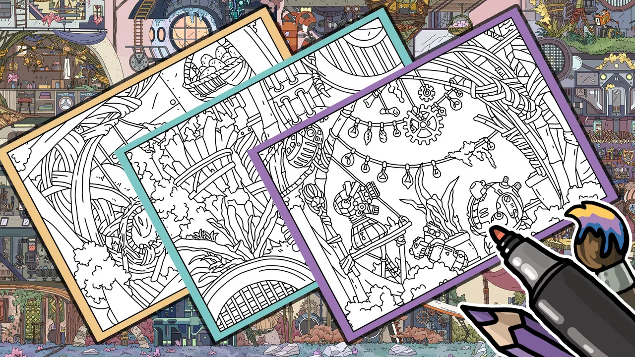 FIND KITTENS 6: After us - Coloring Book Screenshot 1
