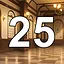 25 level completed icon