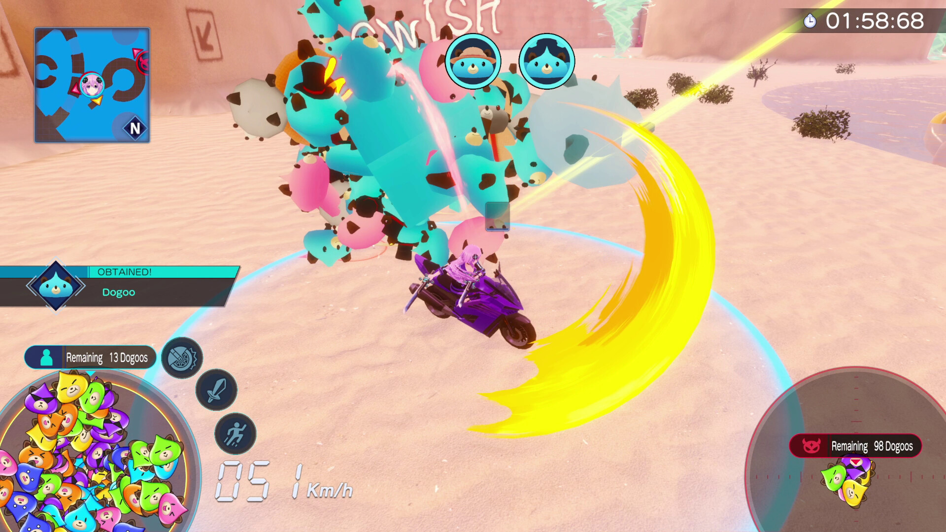 Neptunia Riders VS Dogoos Screenshot 6