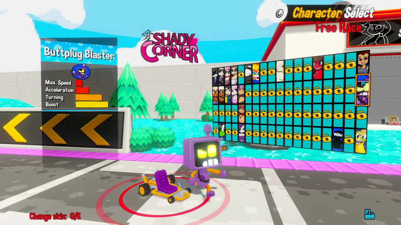 Shady Lewd Kart - Butt Plug Blaster Character Pack Screenshot 0