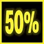 50% icon