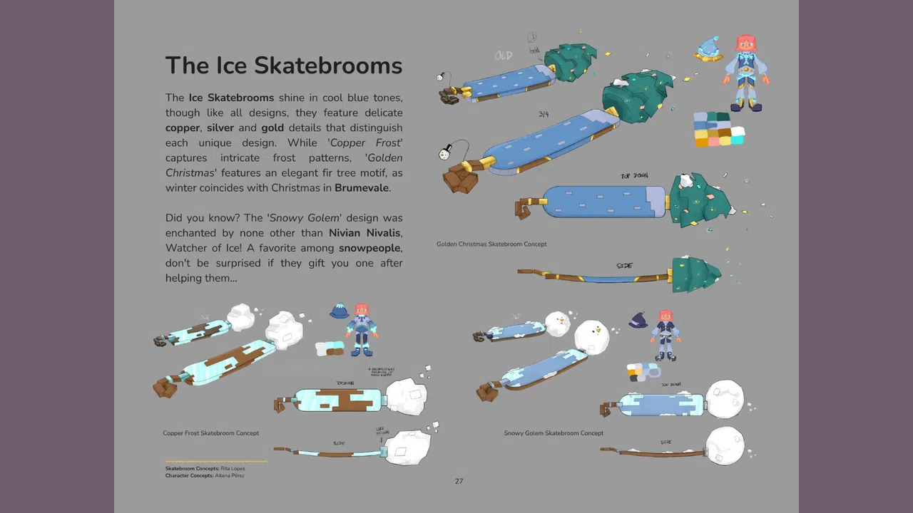 ILA: A Frosty Glide – Digital Artbook & Storytelling Screenshot 3