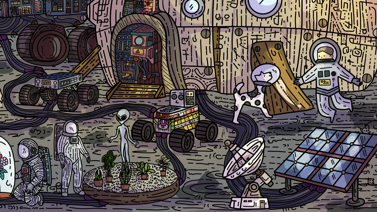 100 Moon Base Cats Screenshot 0