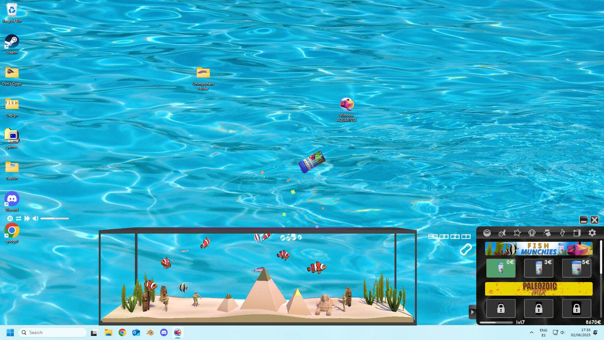 Window Aquarista Screenshot 2