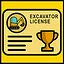 Excavator License icon