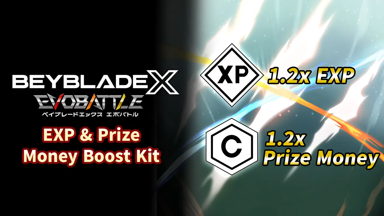 BEYBLADE X EVOBATTLE EXP & PRIZE MONEY BOOST KIT Screenshot 0