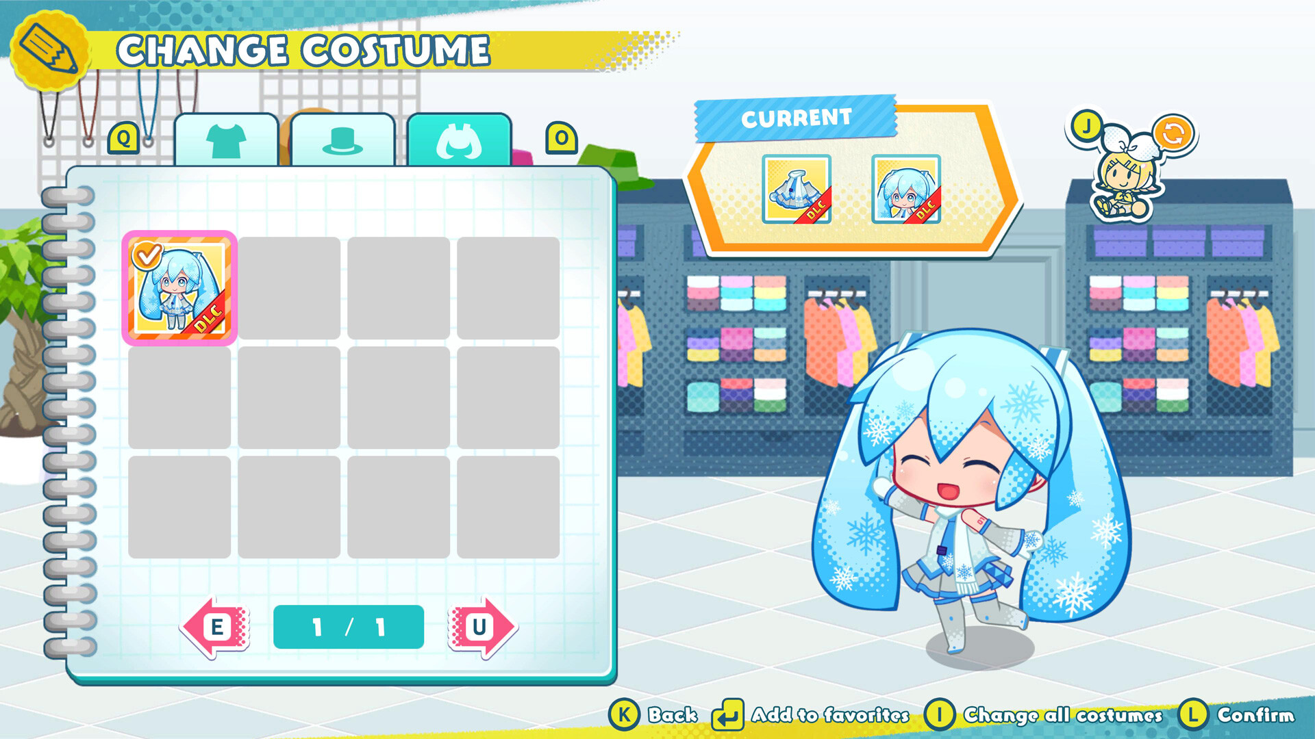 Hatsune Miku Logic Paint S+ SNOW MIKU Sky Town Screenshot 0
