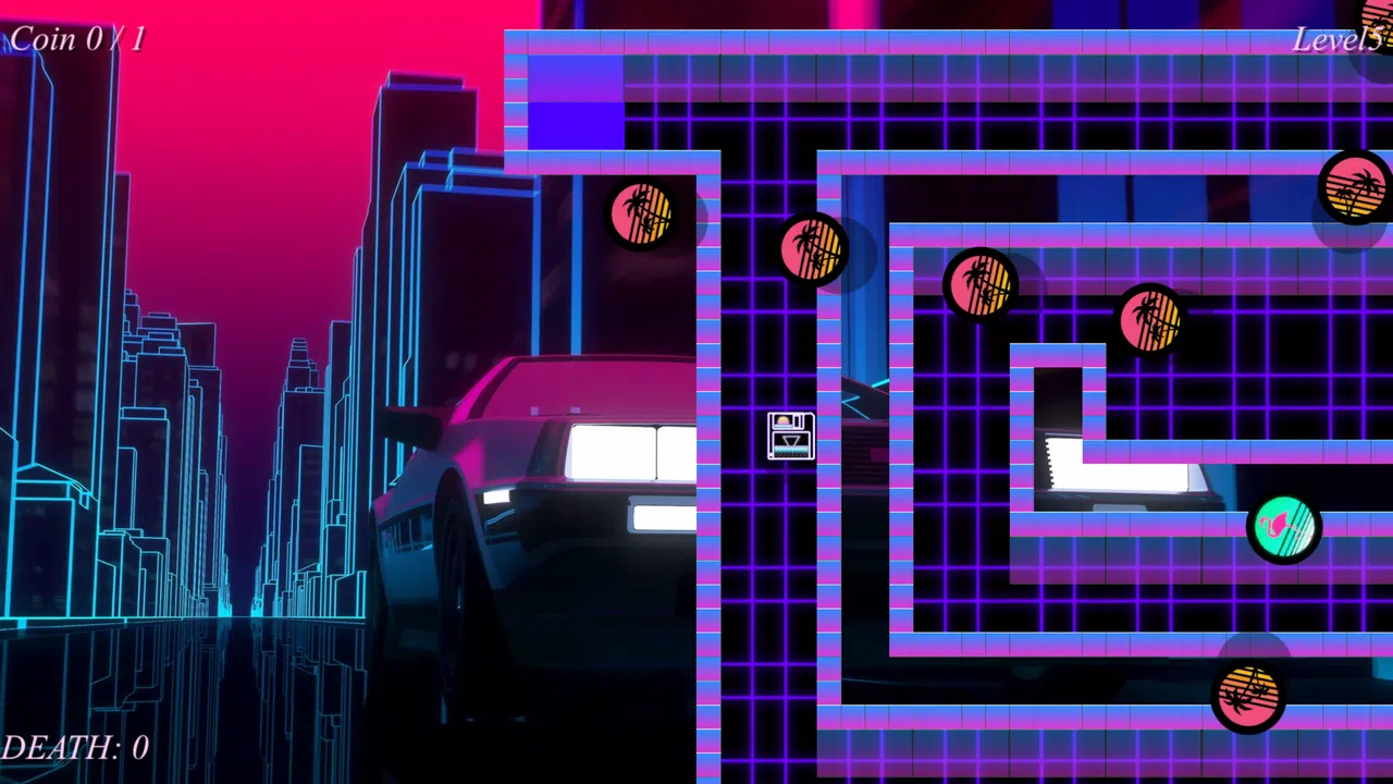 Vaporwave Hardest Game - Retrowave Edition Screenshot 4