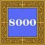 8000 claps icon