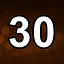 30 level completed icon