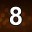 8 level completed icon