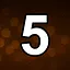 5 level completed icon