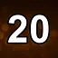 20 level completed icon