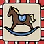 A rocking horse icon